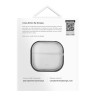 Uniq для Airpods 4 чехол Glase TPU case with carabin Clear