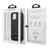 Чехол Guess 4G Stripe Metal logo Hard для iPhone 12 | 12 Pro, серый