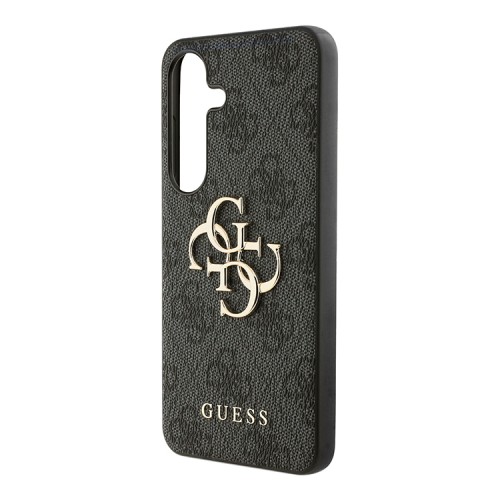 Guess для Galaxy S25 чехол PU 4G Big metal logo Hard Black