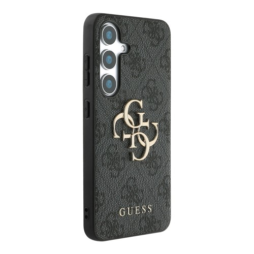 Guess для Galaxy S25 чехол PU 4G Big metal logo Hard Black