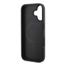 Guess для iPhone 16 чехол PU Love Guess logo Hard Black (MagSafe)