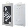 Guess для iPhone 16 чехол PU Love Guess logo Hard Black (MagSafe)
