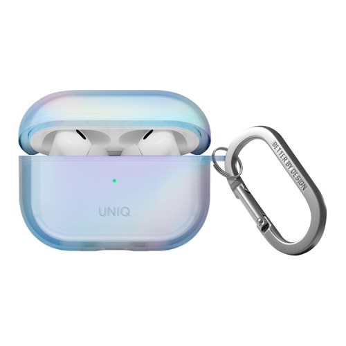 Uniq для Airpods Pro 2 чехол Iridescia (holographic) Eclipse Blue