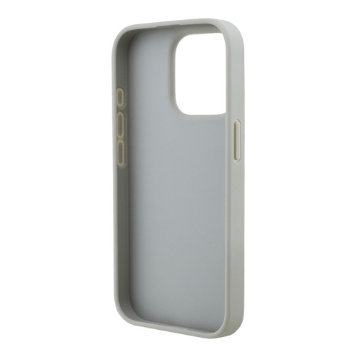 Karl Lagerfeld для iPhone 15 Pro Max чехол Cardslot PU Grained leather Leopard pocket Hard Grey