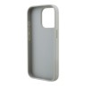 Karl Lagerfeld для iPhone 15 Pro Max чехол Cardslot PU Grained leather Leopard pocket Hard Grey