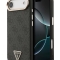 Guess для iPhone Air чехол PU 4G Triangle Diamond metal logo Gold camera Hard Black (MagSafe)