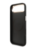 Guess для iPhone Air чехол PU 4G Triangle Diamond metal logo Gold camera Hard Black (MagSafe)