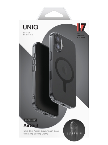 Uniq для iPhone 17 чехол AirSuit Glossy Smoke (MagSafe)