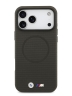 BMW для iPhone 17 Pro чехол M-series PU Full Wrapped Metal logo & Cam Hard Anthracite (MagSafe)