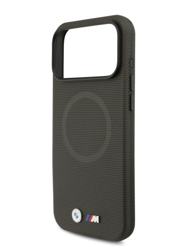 BMW для iPhone 17 Pro чехол M-series PU Full Wrapped Metal logo & Cam Hard Anthracite (MagSafe)