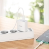 HOCO сетевое зарядное устройство C108A Leader charger Type-C PD35W + Type-C PD 35W White