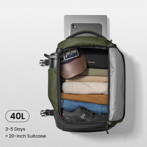 Tomtoc Travel рюкзак Navigator-T66 Liteway Travel Laptop Backpack 17" (Win)/40L Green