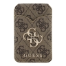 Guess картхолдер бумажник-стенд Wallet MagSafe Cardslot Stand with Mirror PU 4G Big metal logo Brown