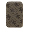 Guess картхолдер бумажник-стенд Wallet MagSafe Cardslot Stand with Mirror PU 4G Big metal logo Brown
