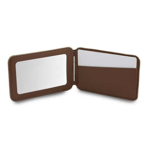 Guess картхолдер бумажник-стенд Wallet MagSafe Cardslot Stand with Mirror PU 4G Big metal logo Brown