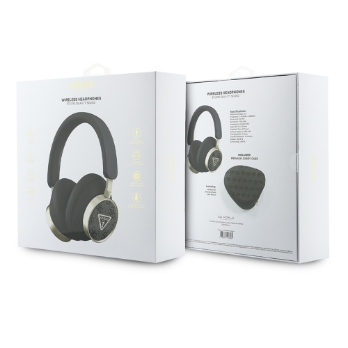 Guess наушники беспроводные накладные Bluetooth HP ENC PU 4G with Triangle Diamond Logo Black