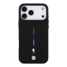 BMW для iPhone 17 Pro чехол M-series Liquid silicone Metal cam Tricolor Hard Black (MagSafe)