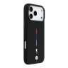 BMW для iPhone 17 Pro чехол M-series Liquid silicone Metal cam Tricolor Hard Black (MagSafe)