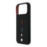 BMW для iPhone 17 Pro чехол M-series Liquid silicone Metal cam Tricolor Hard Black (MagSafe)