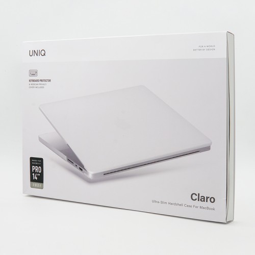 Чехол Uniq HUSK Pro Claro для MacBook Pro 14 (2023/2021), прозрачный