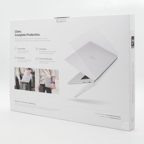 Чехол Uniq HUSK Pro Claro для MacBook Pro 14 (2023/2021), прозрачный