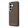 Karl Lagerfeld для Galaxy S26+ чехол PU Debossed Initials Metal camera Hard Brown (MagSafe)