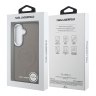 Karl Lagerfeld для Galaxy S26+ чехол PU Debossed Initials Metal camera Hard Brown (MagSafe)