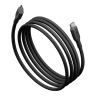 Energea Кабель FLOW 60 USB-C to USB-C PD60W 3A 480Mbps Nanoweave Black 1.5m