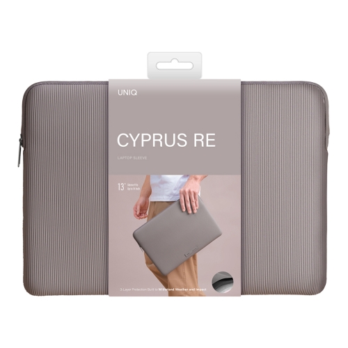 Uniq для ноутбуков 13"/14" чехол Cyprus Ridge Edition Neoprene Laptop sleeve Pewter Grey