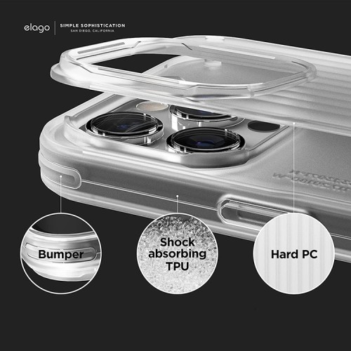 Чехол Elago BUCKLER для iPhone 14 Pro Max, прозрачный