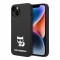 Чехол Lagerfeld Liquid silicone Choupette body Hard для iPhone 14, черный