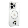 Чехол Lagerfeld NFT Karl & Choupette Hard для iPhone 14 Pro Max, прозрачный (MagSafe)