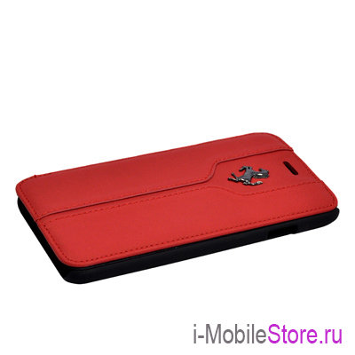 Кожаный чехол Ferrari Montecarlo Booktype для iPhone 6 Plus/6s Plus, красный