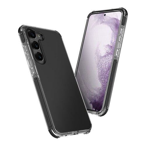 Чехол Uniq Combat Black для Galaxy S23, прозрачный (черная рамка)