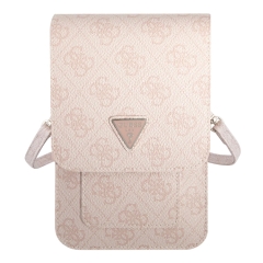 Сумка Guess Wallet Bag 4G Big with Triangle logo для смартфонов, розовая
