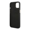 Чехол Guess PU 4G Script metal logo Hard для iPhone 14 Plus, черный