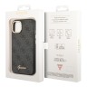 Чехол Guess PU 4G Script metal logo Hard для iPhone 14 Plus, черный