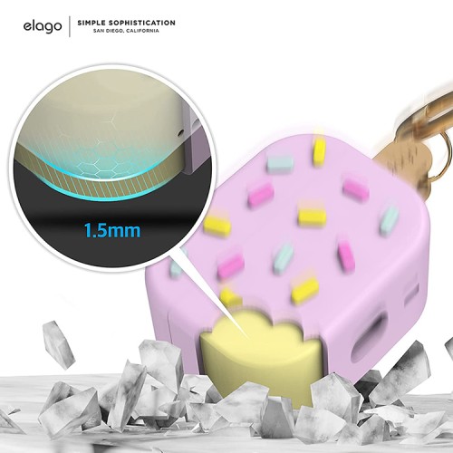 Чехол Elago Unique Ice Cream Hang case для AirPods Pro 2, Lavender
