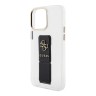 Guess для iPhone 15 Pro Max чехол GripStand PU Saffiano with 4G Big metal logo Hard Clear/Black