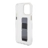 Guess для iPhone 15 Pro Max чехол GripStand PU Saffiano with 4G Big metal logo Hard Clear/Black