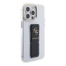Guess для iPhone 15 Pro Max чехол GripStand PU Saffiano with 4G Big metal logo Hard Clear/Black
