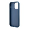 Guess для iPhone 15 Pro чехол PU 4G Big metal logo Hard Blue