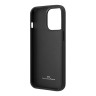 BMW для iPhone 15 Pro Max чехол Signature Leather Logo imprint Hard Navy
