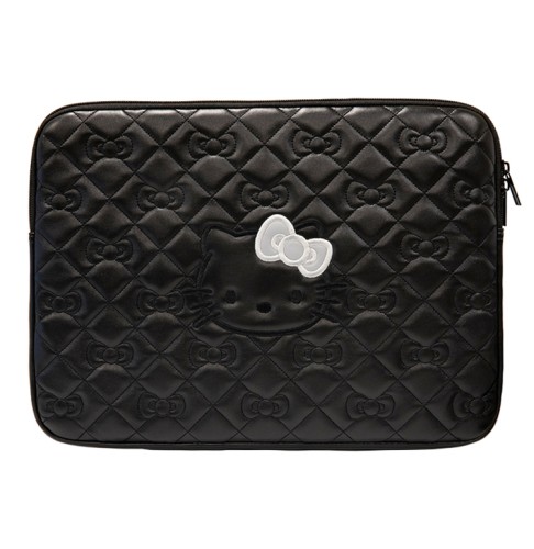 Hello Kitty для ноутбуков 13"/14" чехол Sleeve ZIP PU leather Quilted Bows Black