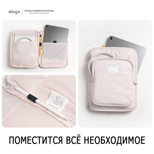 Elago для планшетов до 11" чехол LapTop Pocket Sleeve Pastel Pink