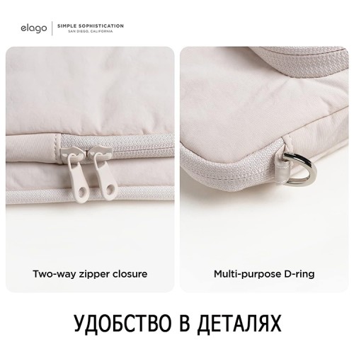 Elago для планшетов до 11" чехол LapTop Pocket Sleeve Pastel Pink