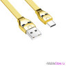 Hoco USB Type-C Steel Man (1.2 м), золотой U14-C-GLD