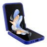 TUMI для Galaxy Z Flip 5 чехол Liquid silicone Metal logo Hard Blue