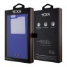 TUMI для Galaxy Z Flip 5 чехол Liquid silicone Metal logo Hard Blue