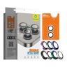 BlueO стекло для iPhone 16/16 Plus, Camera lens Armor Aluminium 2 шт. Silver (+installer)
